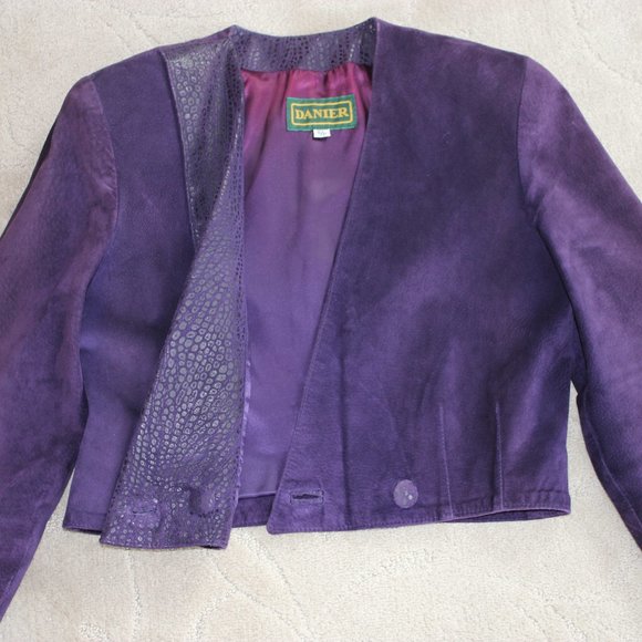 Danier Suede Crop Jacket - Picture 2 of 13